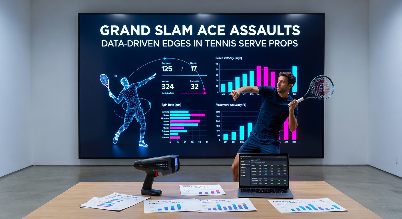 Close-up of a tennis ace whizzing past a diving returner on a sun-baked hard court during a Grand Slam night match, scoreboard ticking up another unreturned serve